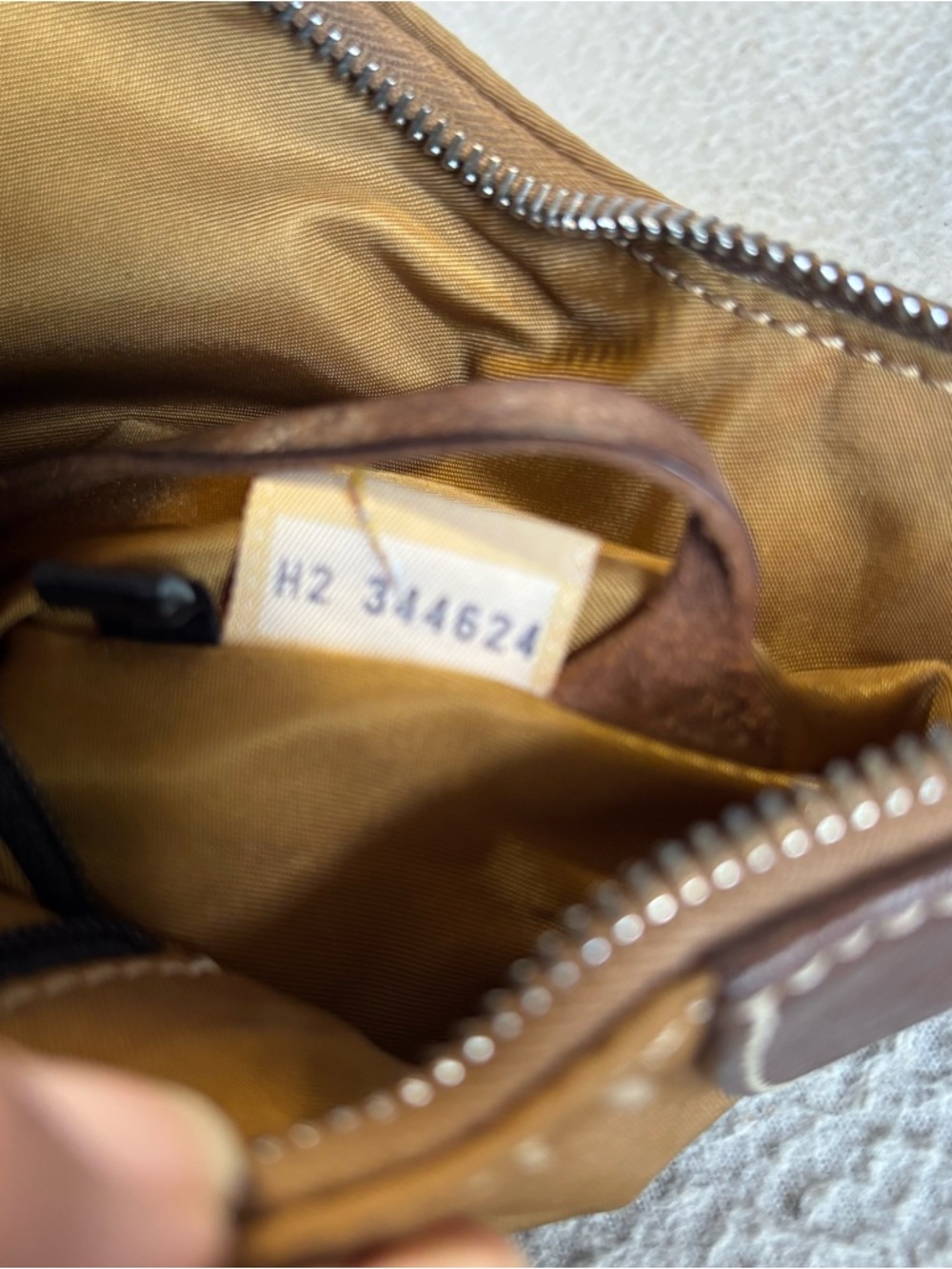Dooney & Bourke Wayfarer Brown Canvas Nylon Hobo Shoulder Bag - Picture 11 of 15